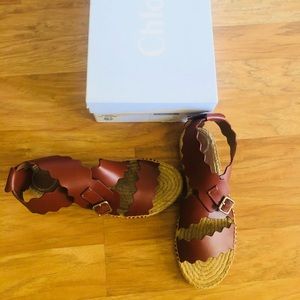 Chloe sandals in sepia brown size 39 (8 US)
